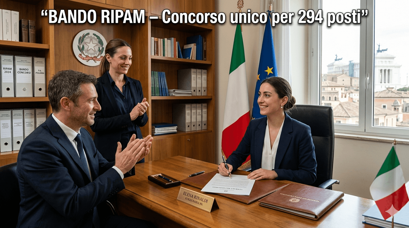 Bando RIPAM – Concorso unico per 294 posti