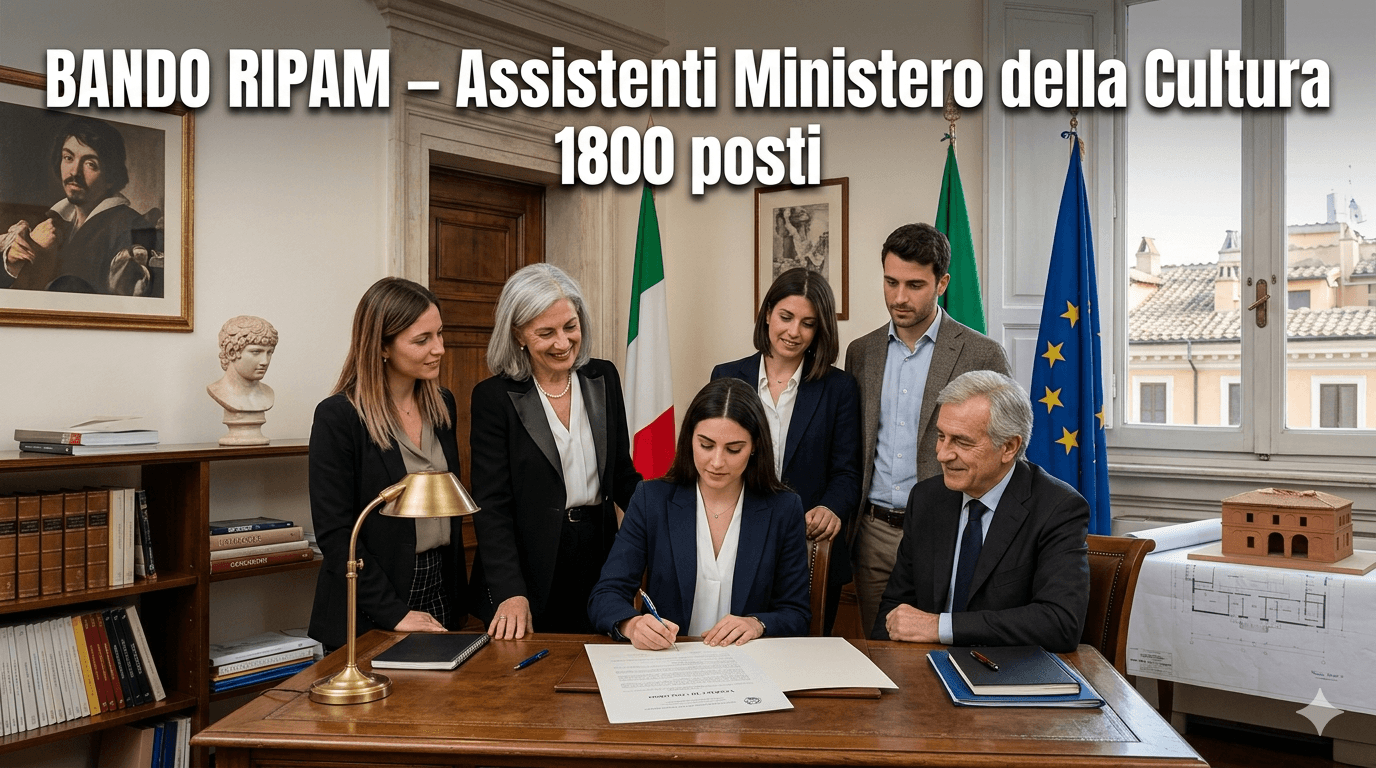 RIPAM - Ministero della Cultura – 1800 Assistenti